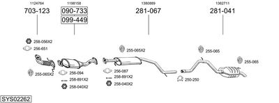 BOSAL SYS02262 BOSAL SYS02262