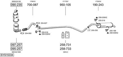 BOSAL SYS15334