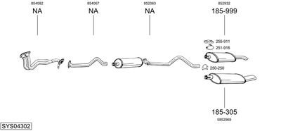 BOSAL SYS04302 BOSAL SYS04302