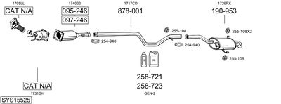 BOSAL SYS15525