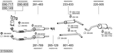 BOSAL SYS06264