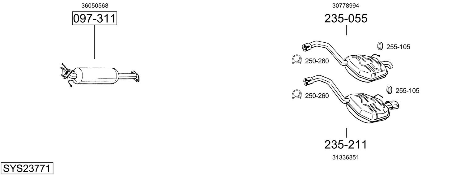 BOSAL SYS23771