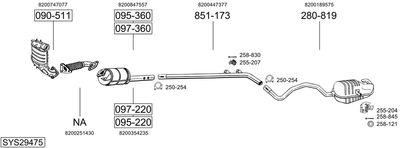 BOSAL SYS29475 BOSAL SYS29475
