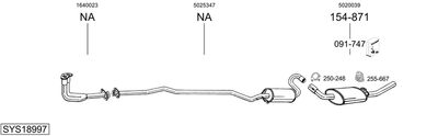 BOSAL SYS18997 BOSAL SYS18997