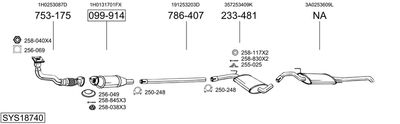 BOSAL SYS18740 BOSAL SYS18740