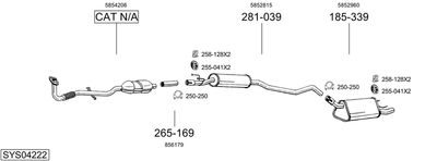 BOSAL SYS04222 BOSAL SYS04222