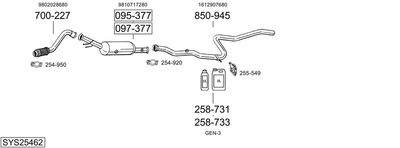 BOSAL SYS25462
