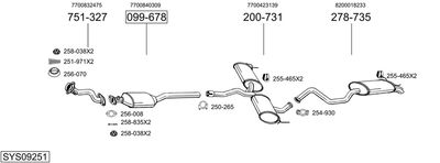 BOSAL SYS09251 BOSAL SYS09251