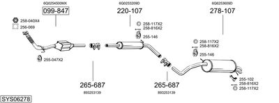 BOSAL SYS06278