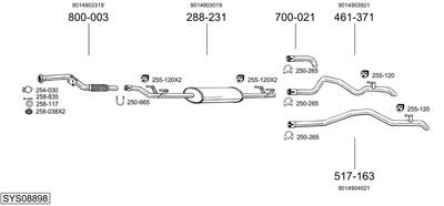 BOSAL SYS08898