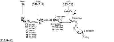 BOSAL SYS17445