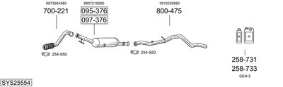 BOSAL SYS25554