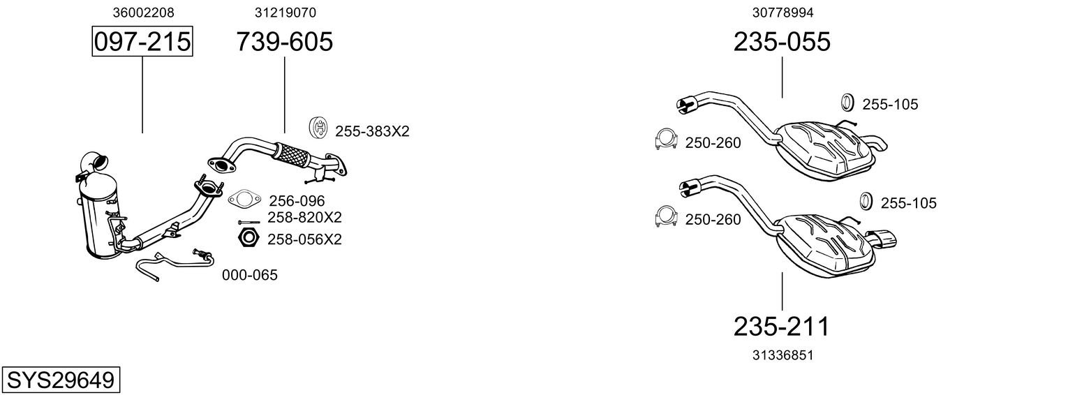 BOSAL SYS29649