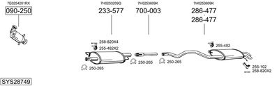 BOSAL SYS28749