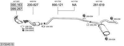 BOSAL SYS04519 BOSAL SYS04519
