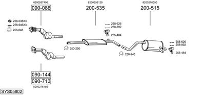 BOSAL SYS05802 BOSAL SYS05802