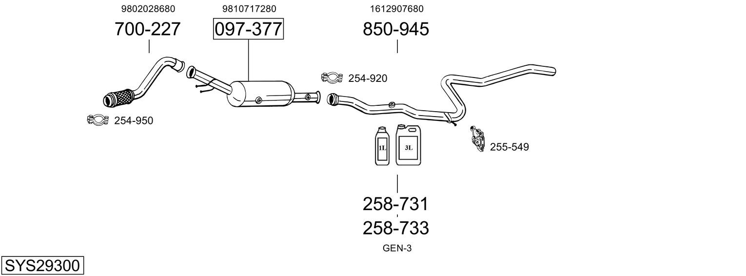 BOSAL SYS29300