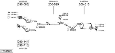 BOSAL SYS11083 BOSAL SYS11083