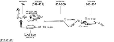 BOSAL SYS16382 BOSAL SYS16382