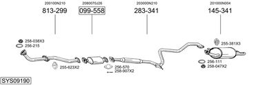 BOSAL SYS09190 BOSAL SYS09190