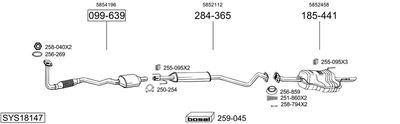 BOSAL SYS18147 BOSAL SYS18147