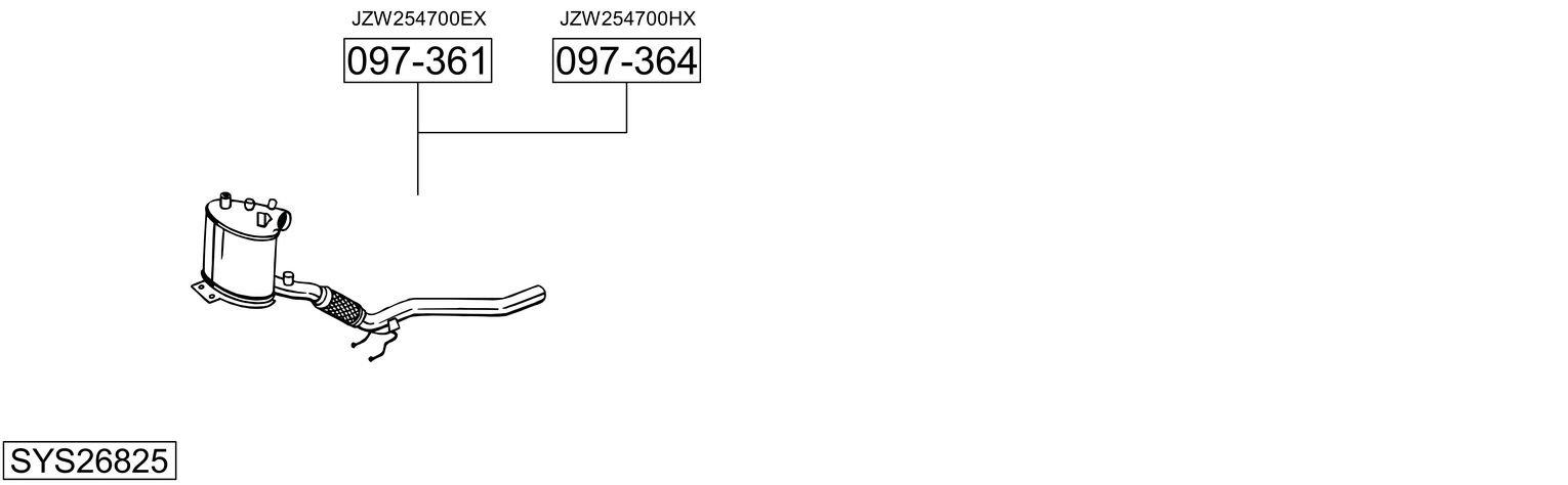 BOSAL SYS26825