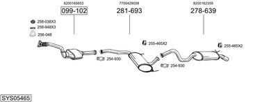 BOSAL SYS05465 BOSAL SYS05465