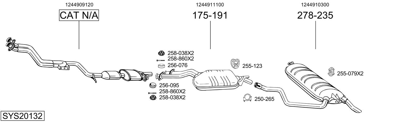 BOSAL SYS20132