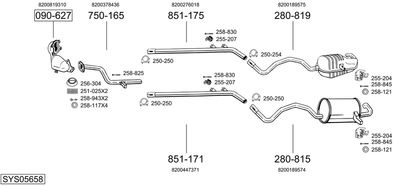 BOSAL SYS05658