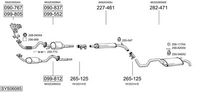 BOSAL SYS06085
