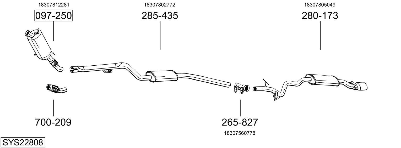 BOSAL SYS22808