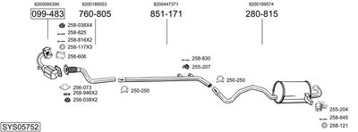 BOSAL SYS05752 BOSAL SYS05752