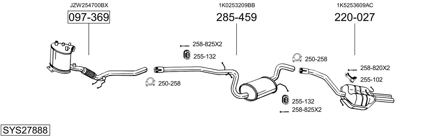 BOSAL SYS27888