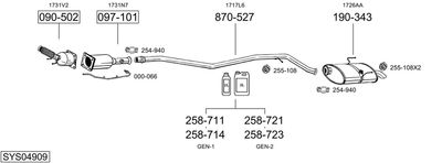BOSAL SYS04909