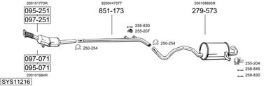 BOSAL SYS11216 BOSAL SYS11216