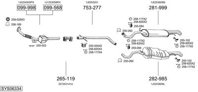 BOSAL SYS06334