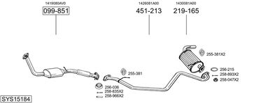 BOSAL SYS15184