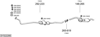 BOSAL SYS22266