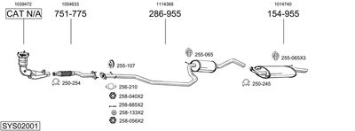 BOSAL SYS02001 BOSAL SYS02001