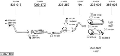 BOSAL SYS21186