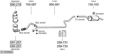 BOSAL SYS09889