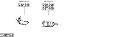 BOSAL SYS17949 BOSAL SYS17949