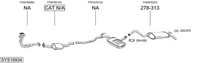 BOSAL SYS10934 BOSAL SYS10934