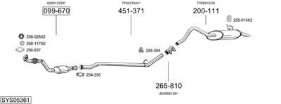 BOSAL SYS05361 BOSAL SYS05361