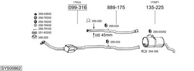 BOSAL SYS00862