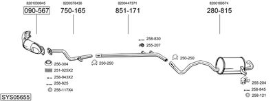 BOSAL SYS05655