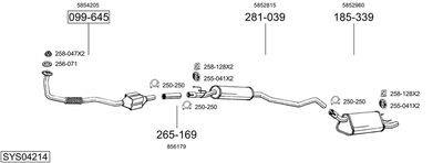 BOSAL SYS04214 BOSAL SYS04214