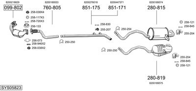 BOSAL SYS05823