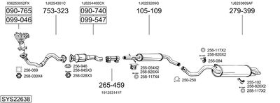 BOSAL SYS22638