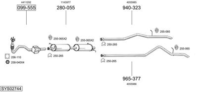BOSAL SYS02744 BOSAL SYS02744